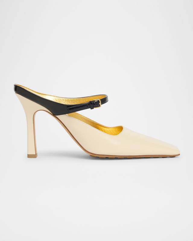 Nappa Leather Mary Jane Pumps